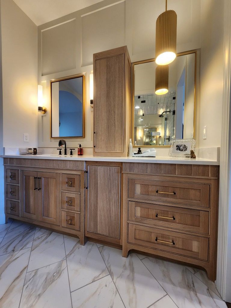 Rift White Oak Residence cabinetry detail in Blue Springs, MO