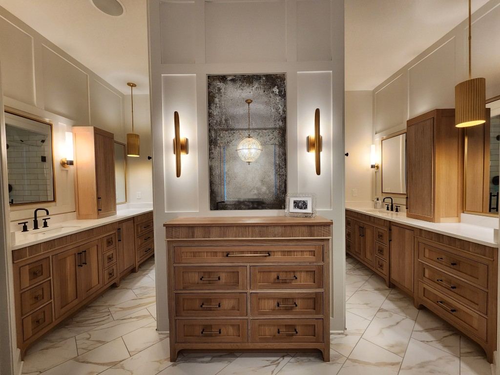 Rift White Oak Residence cabinetry detail in Blue Springs, MO