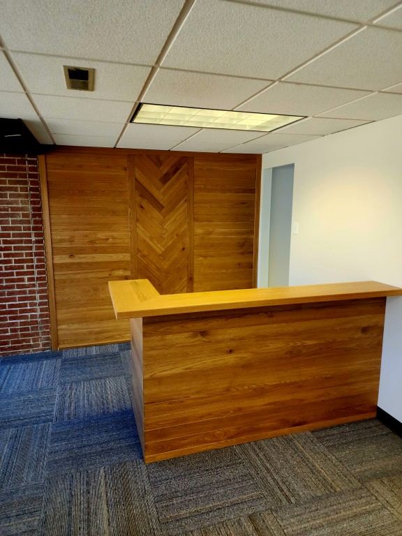 Accounting Office cabinetry detail in Louisburg, KS